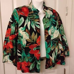 Florial Print Light jacket/blazer, size 2X